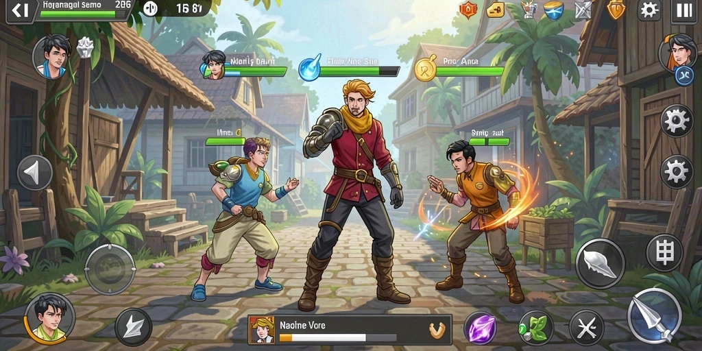 Screenshot menampilkan karakter utama menjelajahi planet baru.