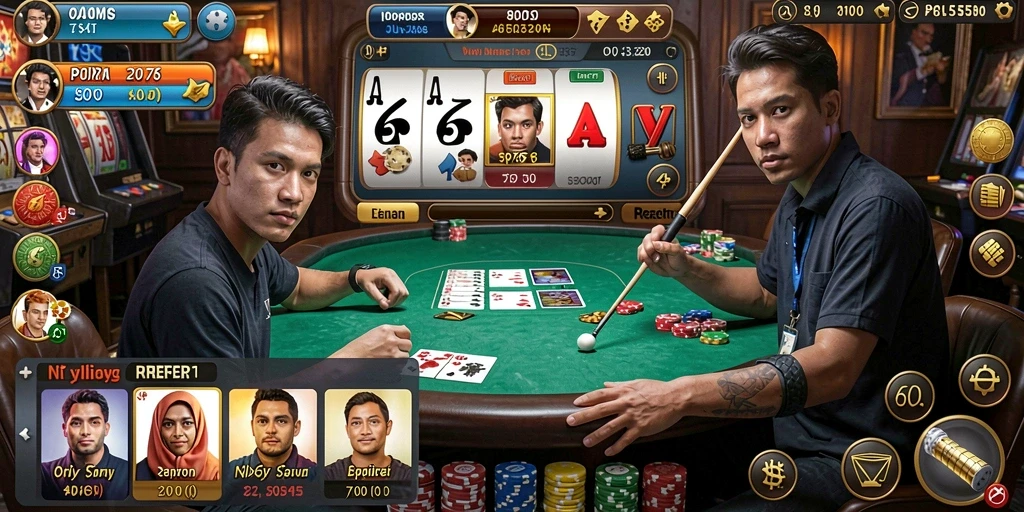 Screenshot menampilkan level Mahjong yang penuh warna.