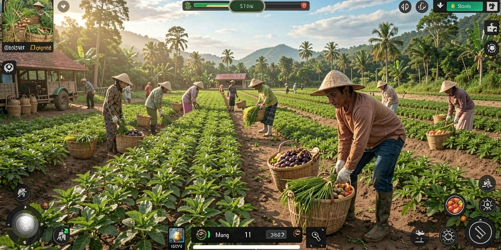 Layar utama yang menampilkan berbagai mode permainan.