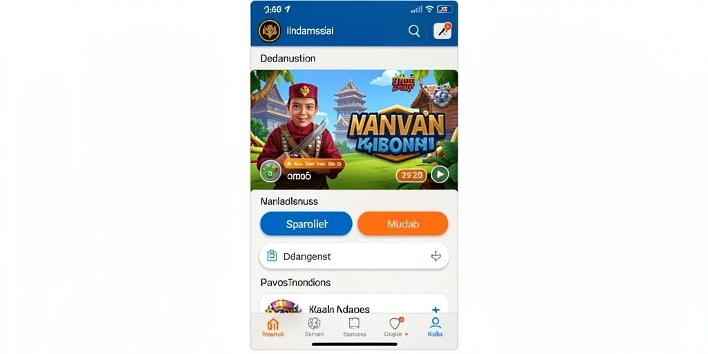 Tampilan menu utama RP886 yang menarik.