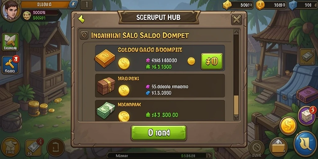 Screenshot menampilkan tampilan awal permainan yang elegan.